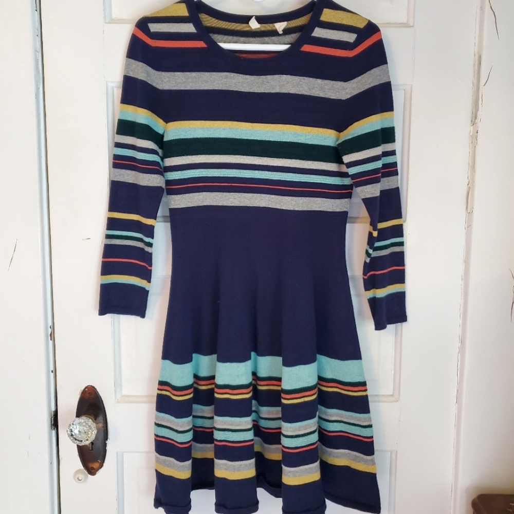 Anthropologie Moth Navy Sweater Dress